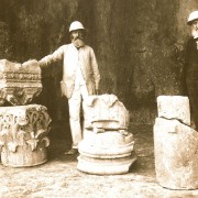 C. Schick (right) and L. Schönecke (left) in Jerusalem[