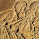 Scribes in a relief from the Tomb of Horemheb, Saqqara, ca.1400 BCE. National Archaeological Museum, Florence, Italy.
